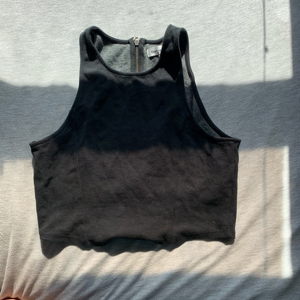 Black Abercrombie and Fitch Crop Top